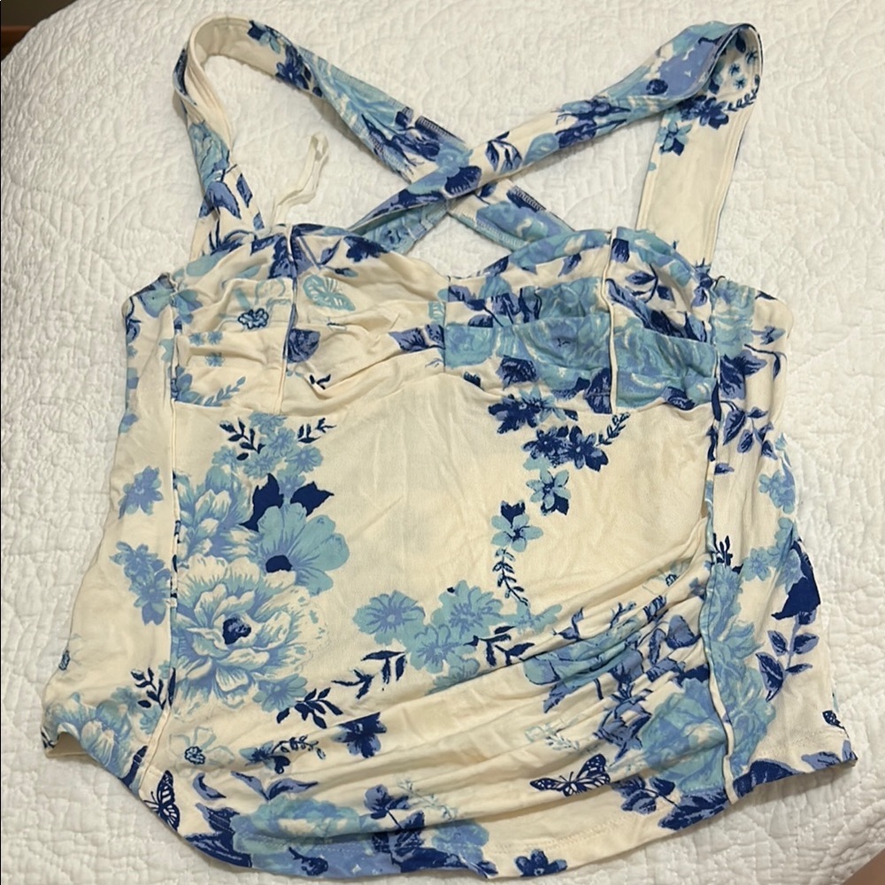 Free People Floral Top